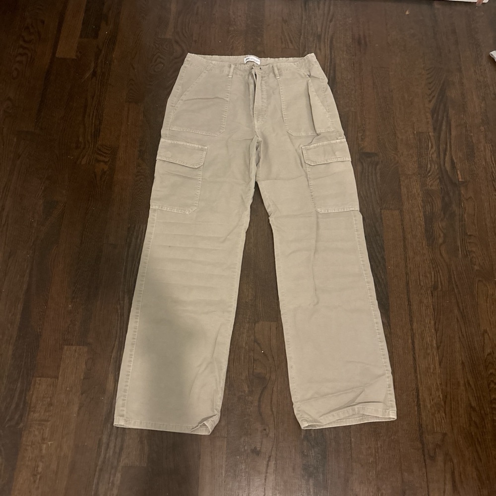ZARA straight leg cargo pants